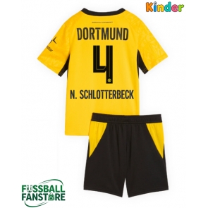 Borussia Dortmund Nico Schlotterbeck #4 Replik Heimtrikot Kinder 2026-27 Kurzarm (+ Kurze Hosen)